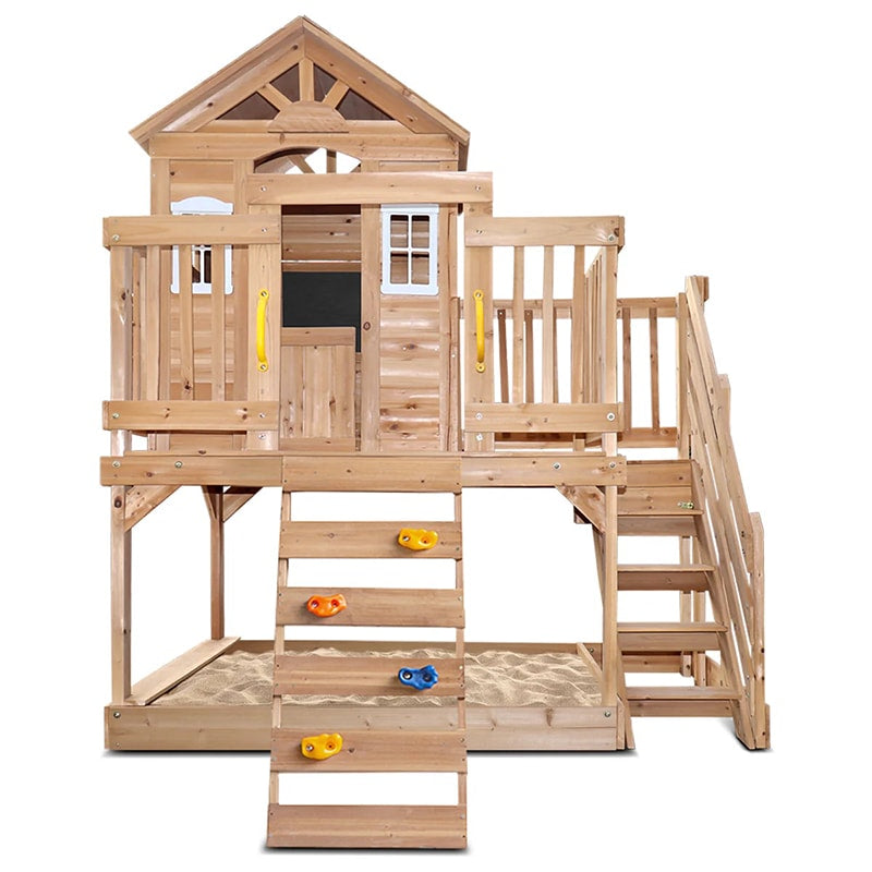 Lifespan Kids Silverton Cubby House with Rock Climbing Wall