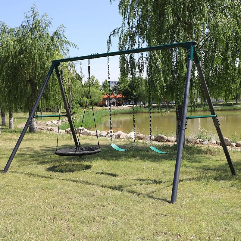 Lifespan Kids Titan Commercial Steel Triple Swing Set