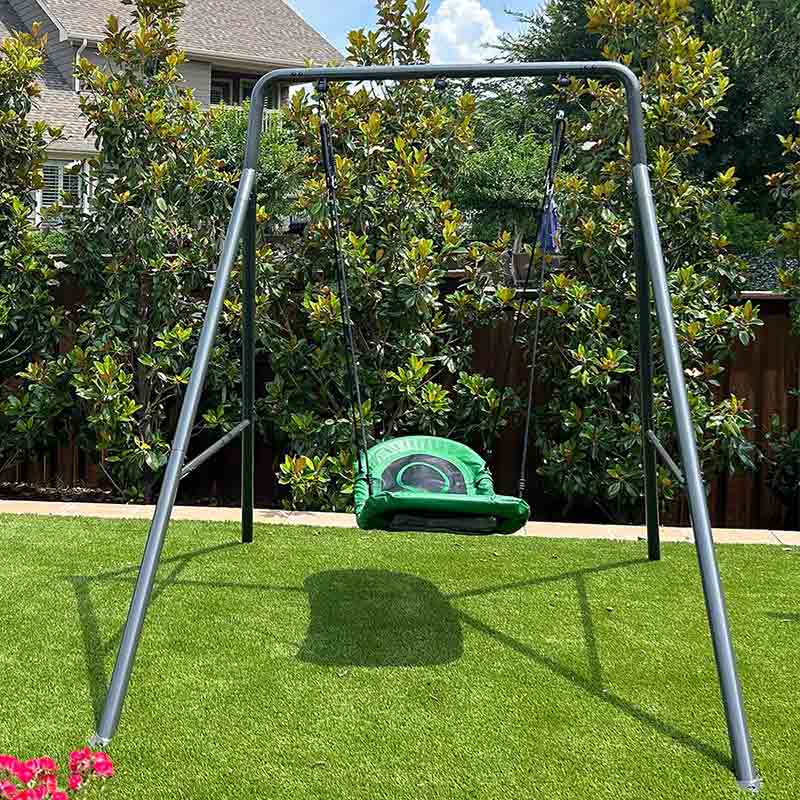 gobaplay Single Swing Set with Boat Swing