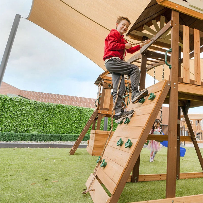 Lifespan Kids Armadale Play Centre with Triple Swing Set, Double Cubby Houses and Double Slide