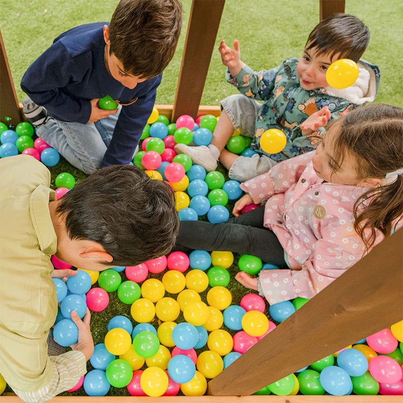 Lifespan Kids Armadale Play Centre with Triple Swing Set, Double Cubby Houses and Double Slide