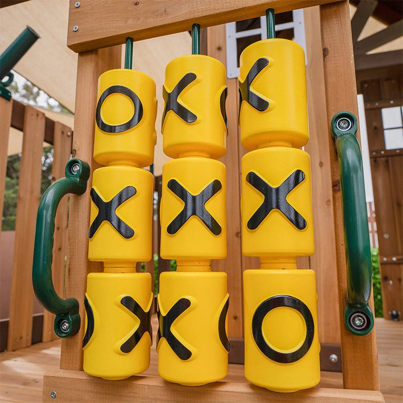 Lifespan Kids Coventry Play Centre with Triple Swing, Slide and Raised Playhouse (Yellow Slide)