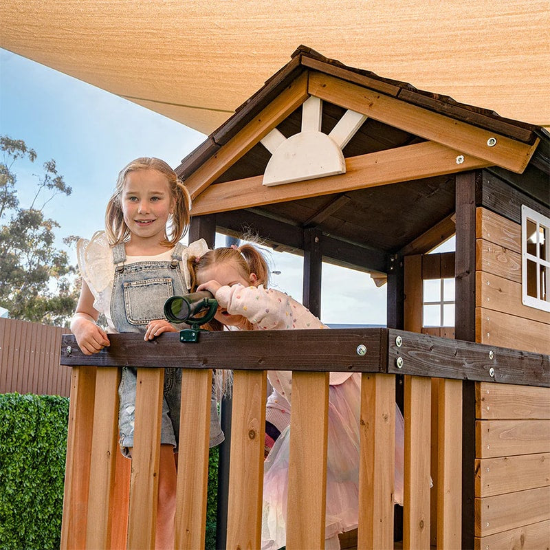 Lifespan Kids Darlington Play Centre with Triple Swing, Slide and Lookout Tower (Yellow Slide)