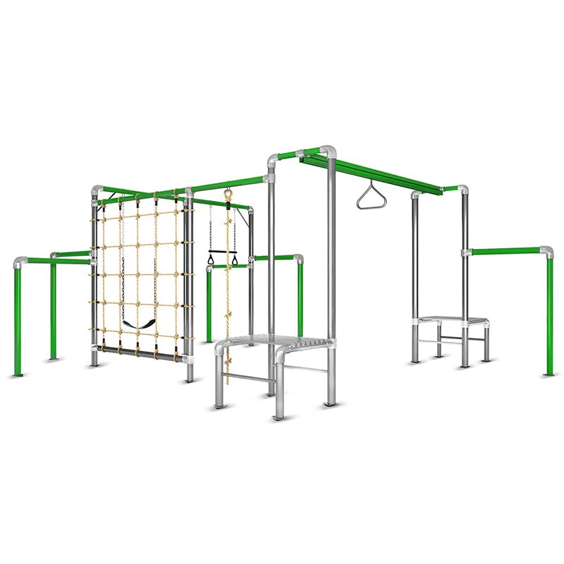 Lifespan Kids Junior Jungle Safari V2 with Double Swing, Flying Fox and Climbing Net