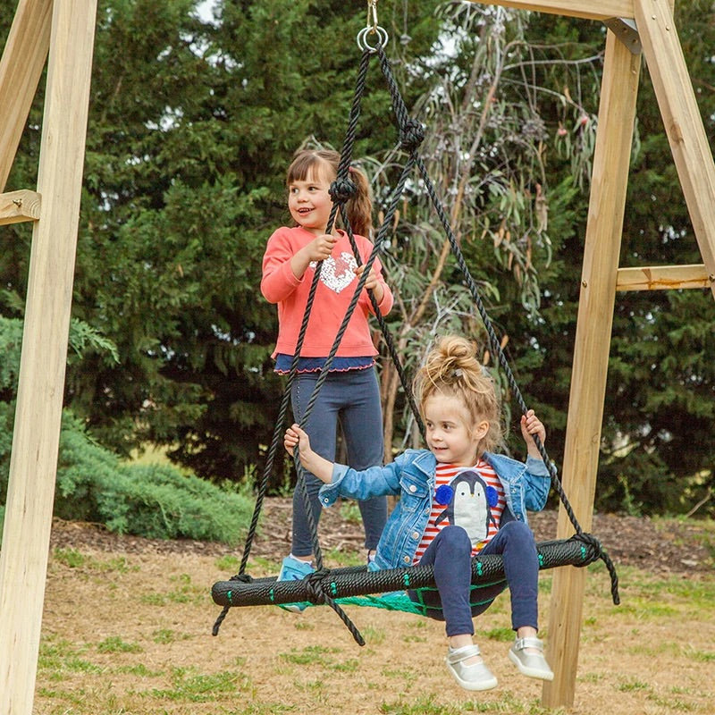 Lifespan Kids Timber Oakley Swing Set with 1.2m Spidey Web Swing