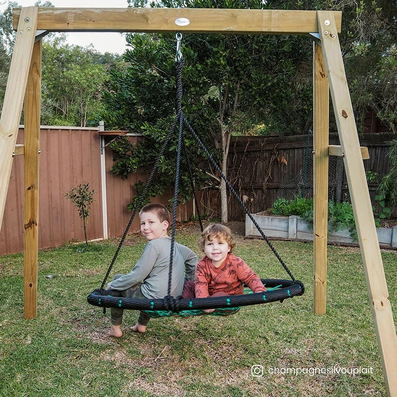 Lifespan Kids Timber Oakley Swing Set with 1.2m Spidey Web Swing