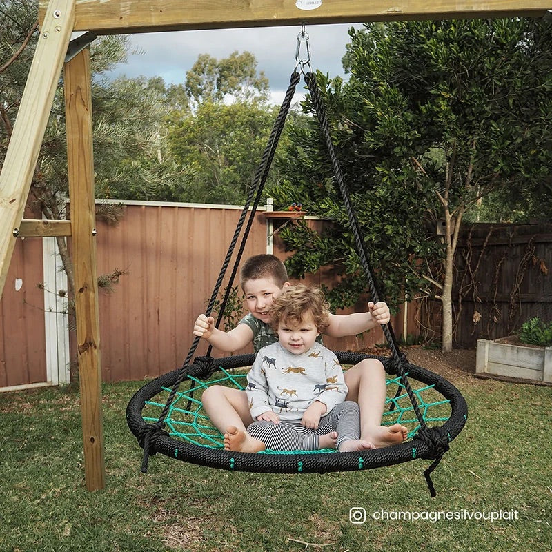 Lifespan Kids Timber Oakley Swing Set with 1.2m Spidey Web Swing