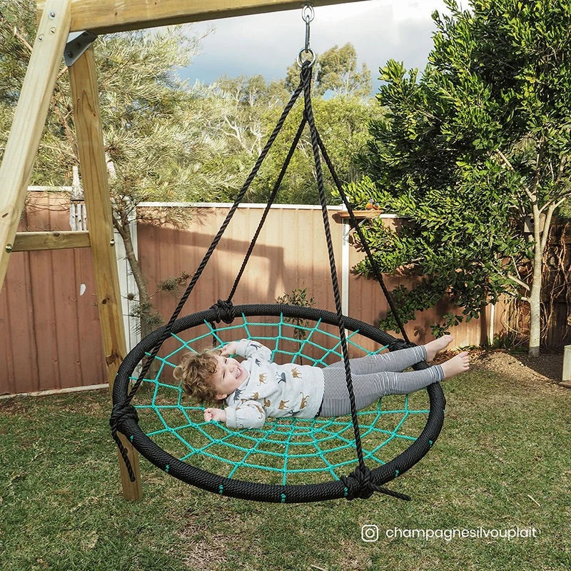 Lifespan Kids Timber Oakley Swing Set with 1.2m Spidey Web Swing