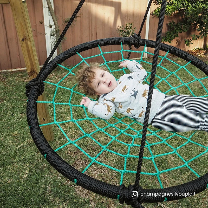 Lifespan Kids Timber Oakley Swing Set with 1.2m Spidey Web Swing