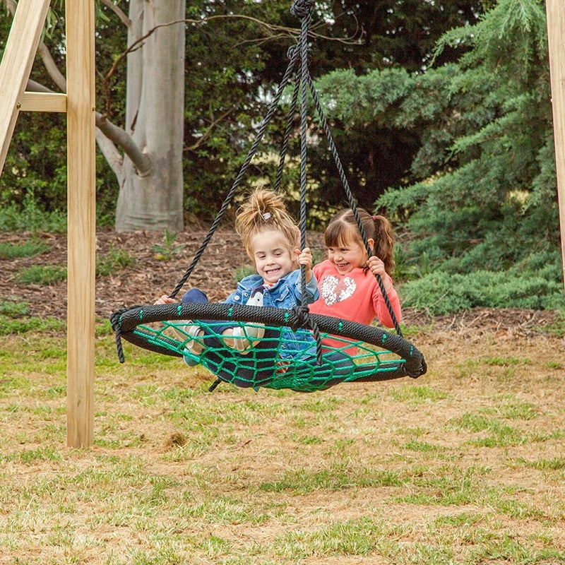 Lifespan Kids Timber Oakley Swing Set with 1.2m Spidey Web Swing