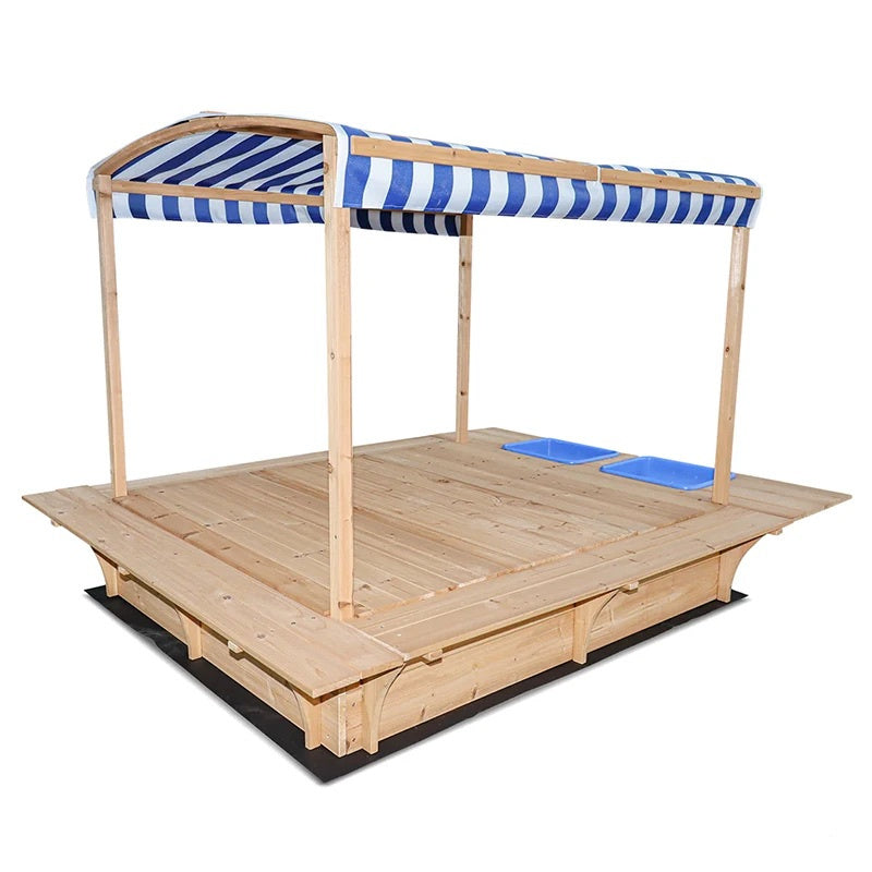 Lifespan Kids Playfort Sandpit with Canopy and Wooden Cover
