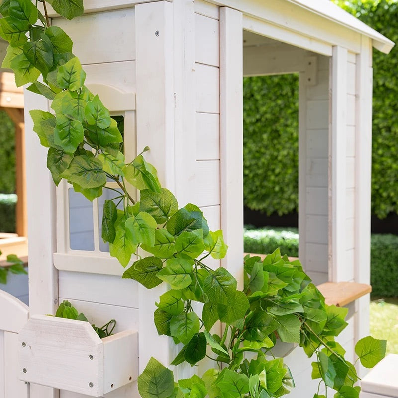 Lifespan Kids Teddy V2 Cubby House in White with Picnic Table