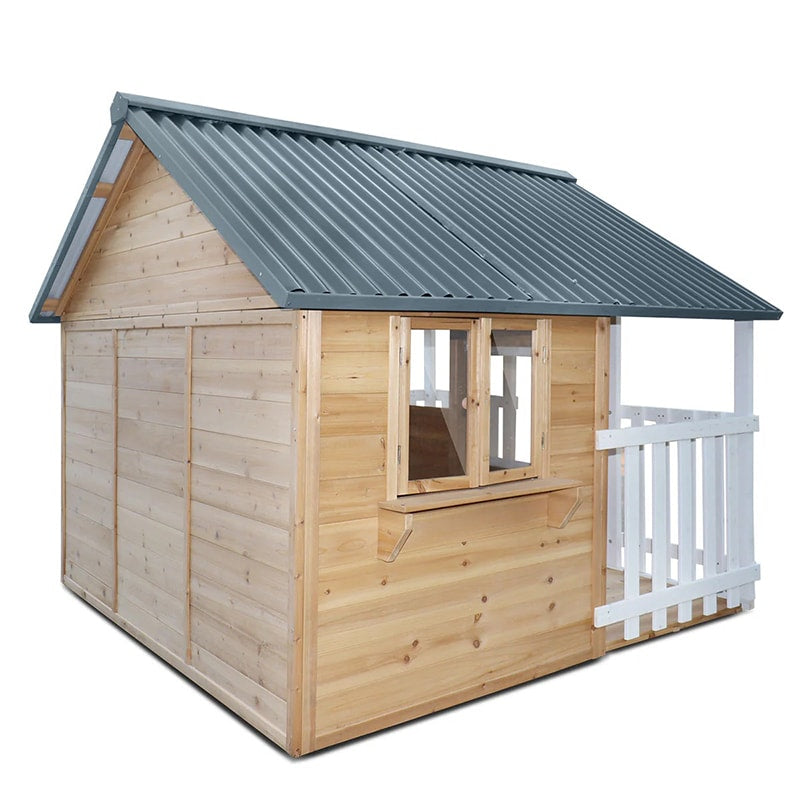 Lifespan Kids Winchester Cubby House with Veranda and Metal Roof