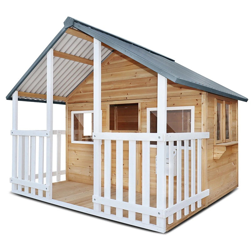 Lifespan Kids Winchester Cubby House with Veranda and Metal Roof