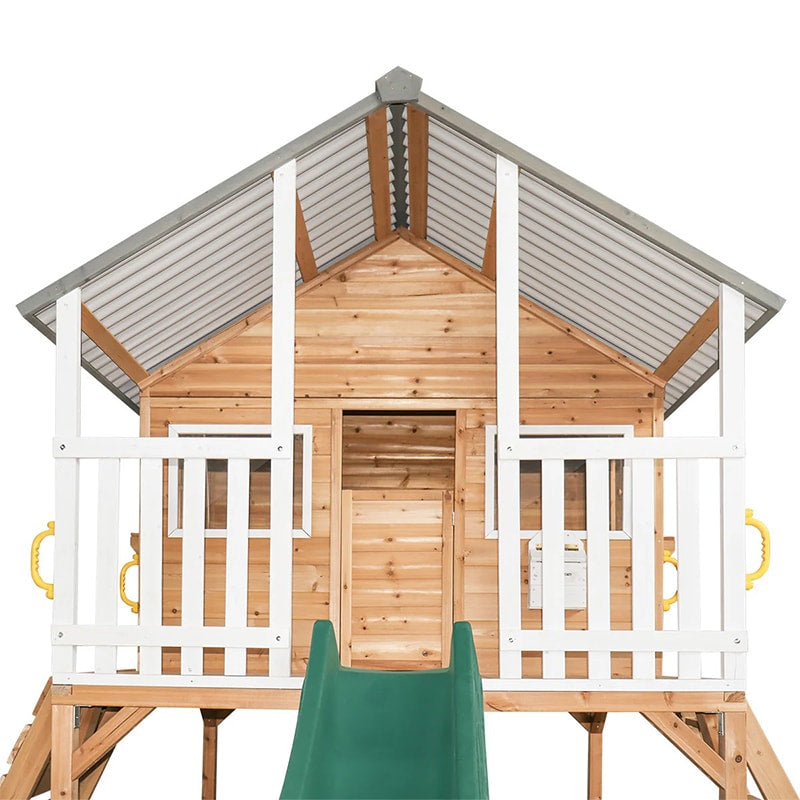 Lifespan Kids Winchester Cubby House with Elevation Kit, Sandpit and 3m Slide