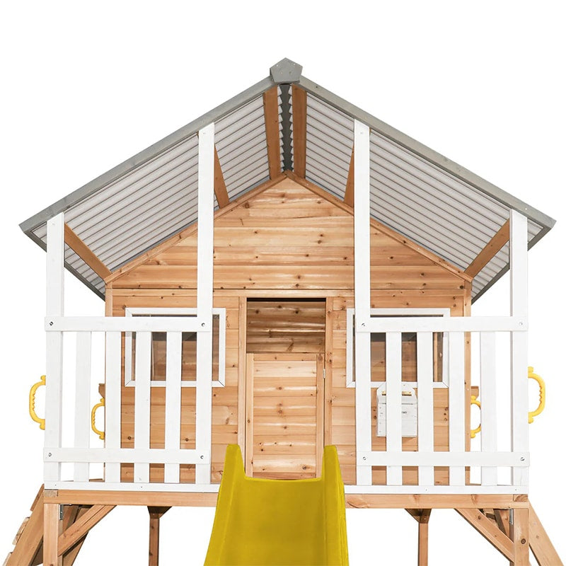 Lifespan Kids Winchester Cubby House with Elevation Kit, Sandpit and 3m Slide