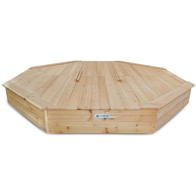 Lifespan Kids Grand Octagonal Sandpit with Timber Cover