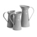 Metal creative jugs set of 3 front view