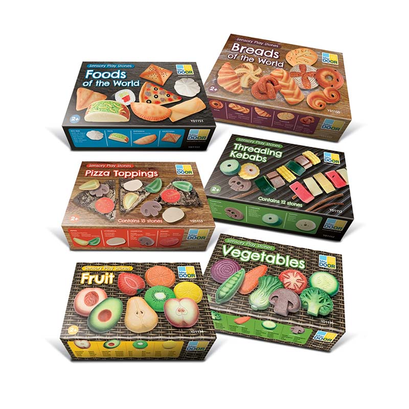 Mud kitchen food stone collection boxes