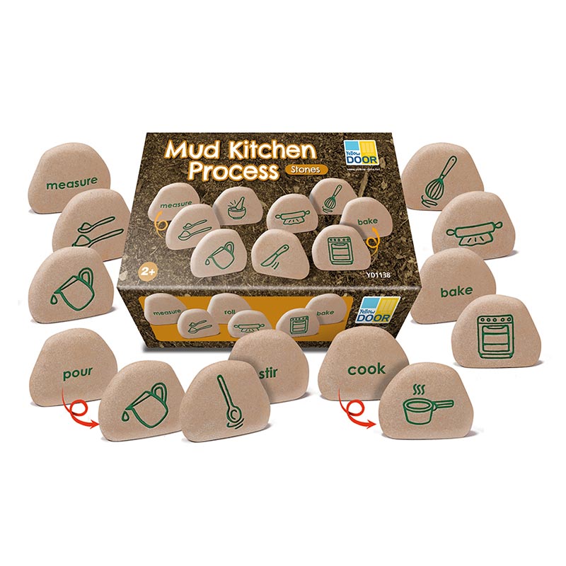 Mud kitchen process stones 