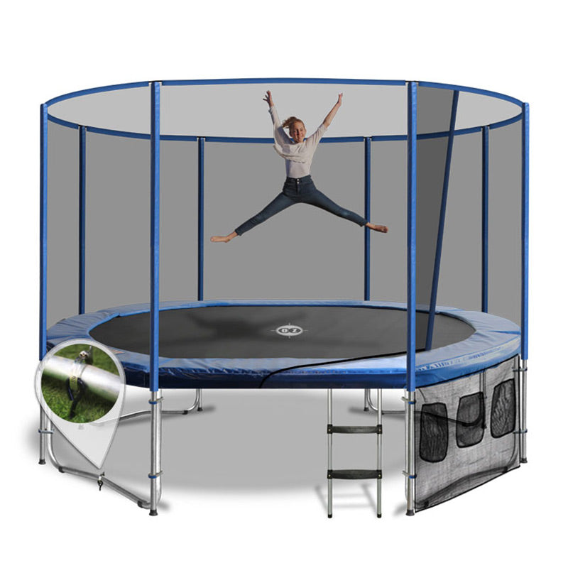 Oz Trampolines 10ft x 15ft Oval Shaped Summit Above Ground Trampoline