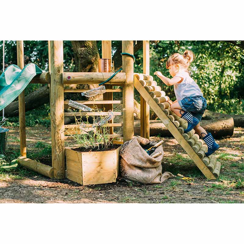 Plum Discovery Woodland Treehouse with Slide, Ladder and Accessories