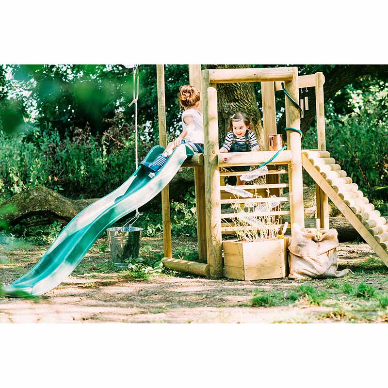 Plum Discovery Woodland Treehouse with Slide, Ladder and Accessories