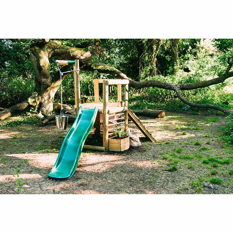 Plum Discovery Woodland Treehouse with Slide, Ladder and Accessories