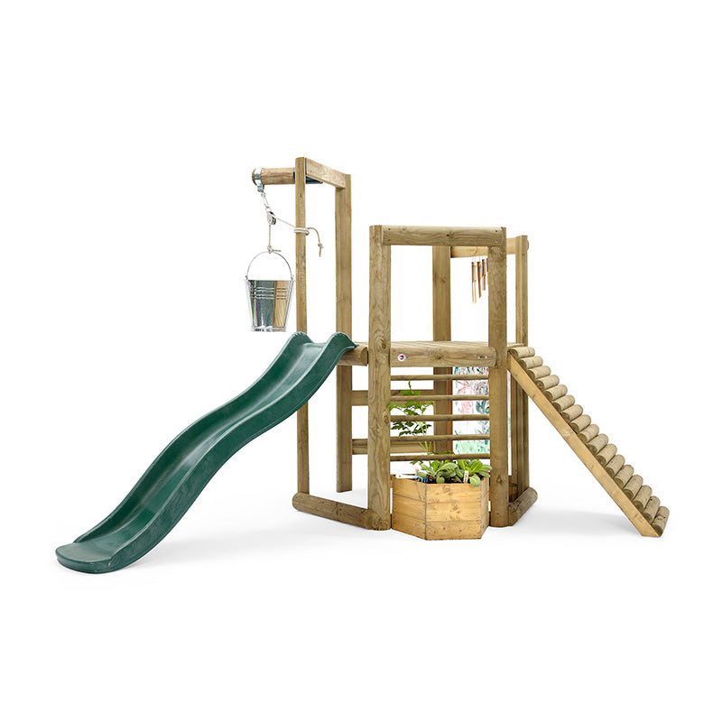 Plum Discovery Woodland Treehouse with Slide, Ladder and Accessories