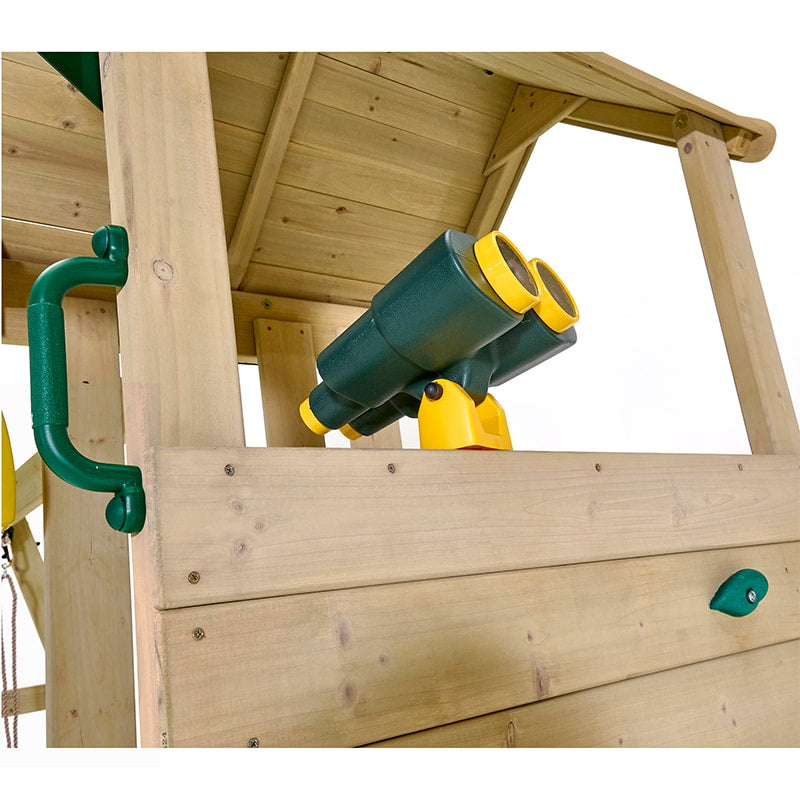 Plum Lookout Tower Play Centre with Monkey Bars, Double Swing Set & Slide