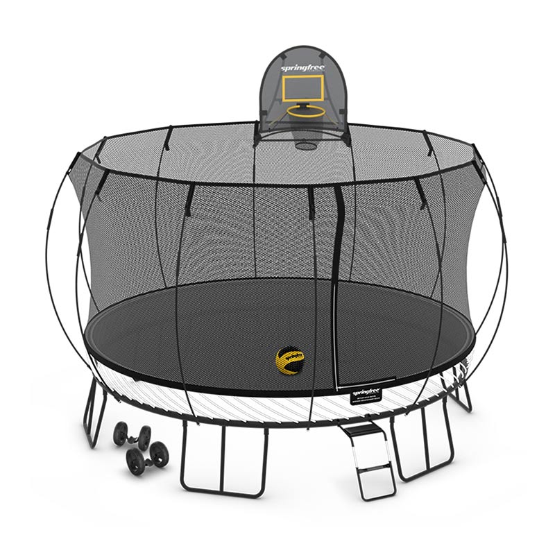 Springfree Trampoline Moving Bundle with FlexrHoop, FlexrStep & Shifting Wheels