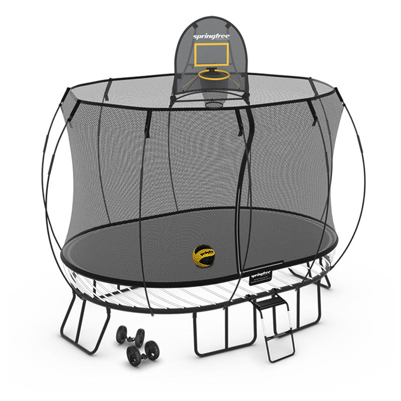 Springfree Trampoline Moving Bundle with FlexrHoop, FlexrStep & Shifting Wheels