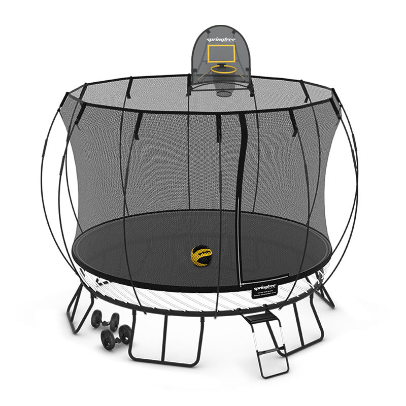 Springfree Trampoline Moving Bundle with FlexrHoop, FlexrStep & Shifting Wheels